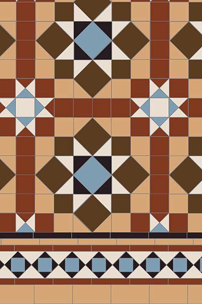 classic victorian tile pattern 12