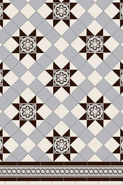taditional victorian tile pattern 1