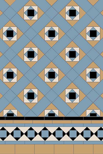 traditional victorian tile pattern 11