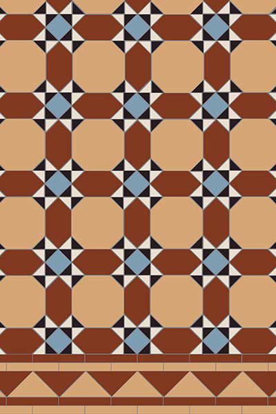 traditional victorian tile pattern 12