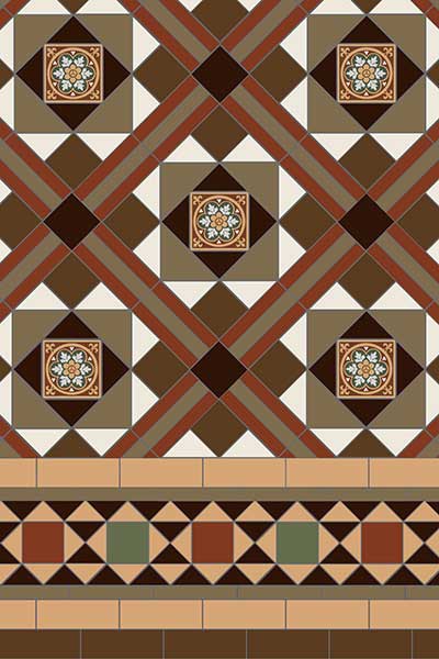 traditional victorian tile pattern 4