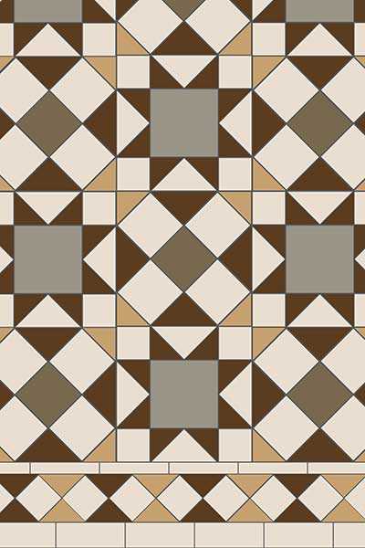 traditional victorian tile pattern 6