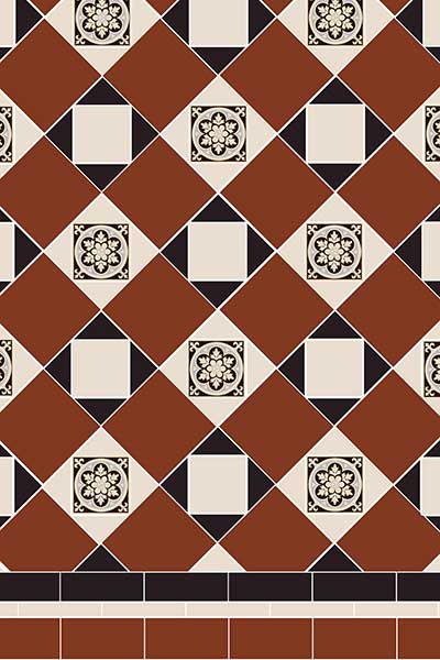 traditional victorian tile pattern 7